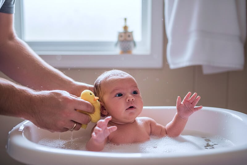 Kiedy pierwsza kąpiel noworodka